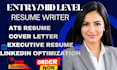 provide expert resume writing and linkedin optimization