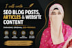 write blog posts, articles, and ads