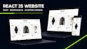 develop a responsive react website