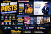 design professional social media posts, ads
