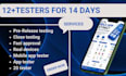 provide 12 testers 20 tester for google play console mobile app testing
