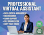 be your virtual assistant, data entry and web research expert