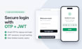 build a secure login and authentication system with otp and jwt