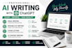 write emails, resumes and ai content with chatgpt