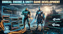 develop unity and unreal engine games with custom blueprints