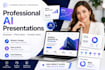 create a professional gamma ai presentation and pitch deck
