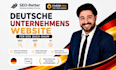 provide custom website development for german businesses