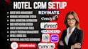 setup hotel crm revinate cendyn guestfolio dailypoint guestware zdirect guestjoy