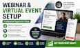 set up your webinar and virtual event registration