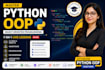 teach python oop with practical examples and exercises