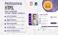 design and code a modern HTML email signature with clickable links
