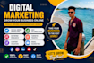 do facebook page setup and social media post design in canva