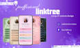 design a professional and aesthetic linktree bio link page