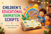 write children educational animation script