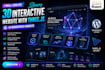 design a 3d interactive website with animations