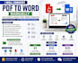 manually convert PDF to word