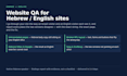 audit your hebrew and english website for untranslated text and rtl bugs