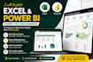be your data analyst and excel, power bi dashboards expert