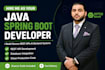 develop java spring boot rest apis, microservices, and backend applications