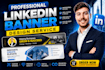 design a professional linkedin banner