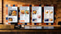 design digital menu board, animated menu, digital menu static tv menu and flyer