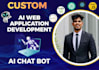 develop an ai website an ai chatbot and ai software