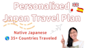 create a personalized japan travel itinerary