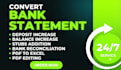 bank statement bank statement bank statement as u need