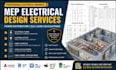 design mep electrical plans power distribution sld load calculations