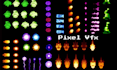 create custom pixel vfx, spell animation, rpg effects, pixel sprite sheet, godot