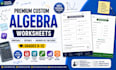 create custom math worksheets for teachers and tutors
