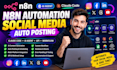 n8n automation social media auto posting  claude code workflow ai n8n agent api