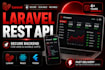 develop a secure laravel rest API for web and mobile apps