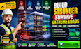 design seismic, wind, snow, and dynamic load resistant structures code complaint