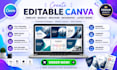 create editable canva template booklet brochure infographic layout design