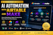 build custom ai automation systems with airtable system and make