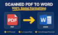 convert scanned pdf to editable word document ocr