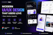 design a modern mobile app screen in figma