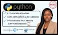 python web scraping, python data extraction, python analysis on jupyter notebook