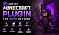 create custom minecraft plugin for spigot, paper, bukkit or purpur, java servers