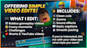 do simple video edits in roblox,other games and vlogs