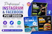 create eye catching instagram and facebook post designs
