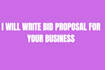 write professional government contract proposals, bids, rfp and rfq responses