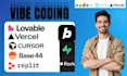 fix lovable ai website base44 web app bug fixing saas mvp vibe coding supabase