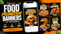 design food promotion banners for instagram