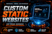 design and code a high speed custom static website