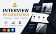 design interview presentation, executive interview powerpoint, candidate deck