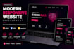 a modern responsive website using HTML CSS and javascript
