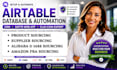 setup airtable database automation CRM softr web app clay com expert