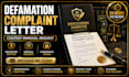 write a defamation complaint letter and content removal request
